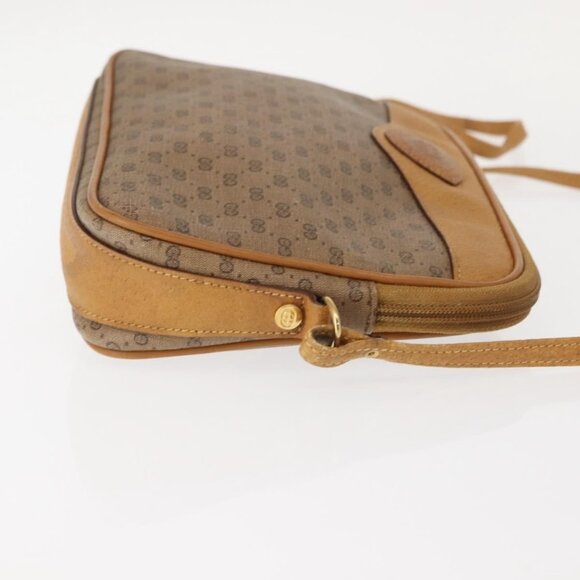 GUCCI Micro GG Supreme Shoulder Bag PVC Beige Gold 007 123 0428 Auth ki6116 - Picture 4 of 16